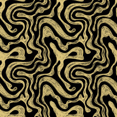 Abstract handmade seamless graphic pattern. 