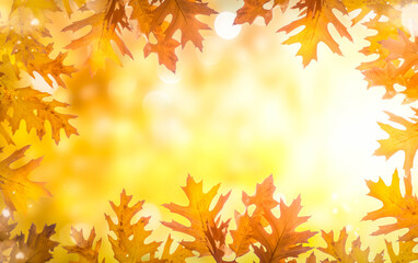 Naklejka na ściany i meble Vibrant fall foliage