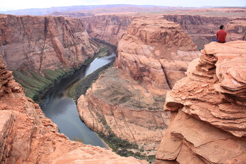 view of the horseshoe of the great canyon