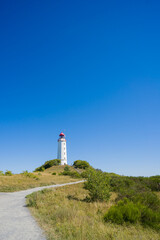 Lighthouse Dornbusch of Hiddensee Island Baltic coast, Germany
