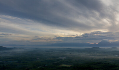 Sea of mist, Rain forest in (Khao Luang Nakhon Si Thammarat, Thailand)