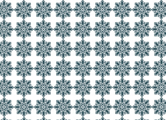 illustration, mosaic texture, lace motif, seamless, kaleidoscope, fabric, textile, background, dark green and white
