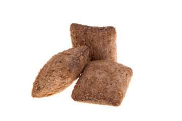 dry breakfast pads isolated