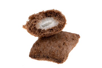 dry breakfast pads isolated