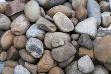 Fototapeta na wymiar background of pebbles, close-up