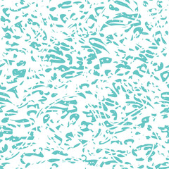 Green hand draw abstract seamless pattern.  Military texture - camouflage. Background on the marine theme with waves.