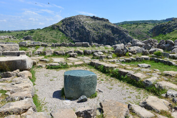 Alaca Hoyuk Hittite Monuments circa Hattusa (Boğazköy), Çorum - Turkey (Türkiye)