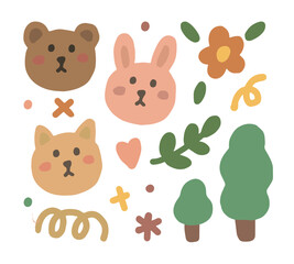 set of animals