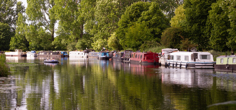 London, Uk, 17th of May, 2020: Sunlight on the river Lee in Hackney.
