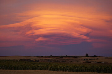 nubes atardecer