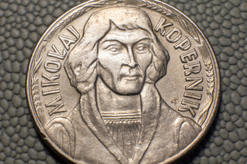 10 Polish zloty coin close up