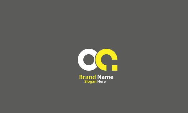 Alphabet letters Initials Monogram logo AO, OA, A and O