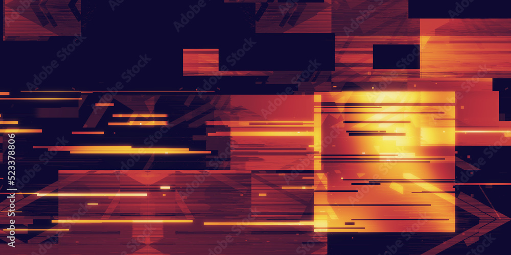 Poster background consisting of different sized geometric shapes