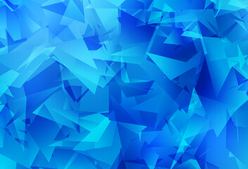 Light BLUE vector low poly texture.