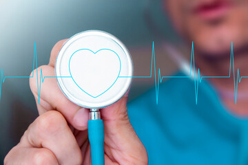 elettrocardiogramma, cardiologo, stetoscopio, visita medica