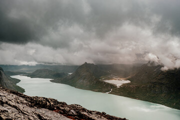 Norway. Few hours north from Bergen. Fjords and mountains in summer time (August)