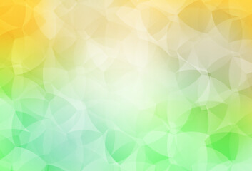 Light Green, Yellow vector triangle mosaic texture.