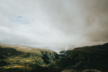 Norway. Few hours north from Bergen. Fjords and mountains in summer time (August)