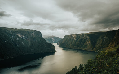 Norway. Few hours north from Bergen. Fjords and mountains in summer time (August)