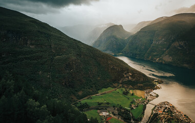 Norway. Few hours north from Bergen. Fjords and mountains in summer time (August)
