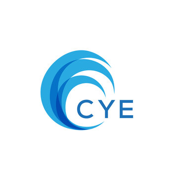 CYE letter logo. CYE blue image on white background. CYE Monogram logo design for entrepreneur and business. . CYE best icon.
