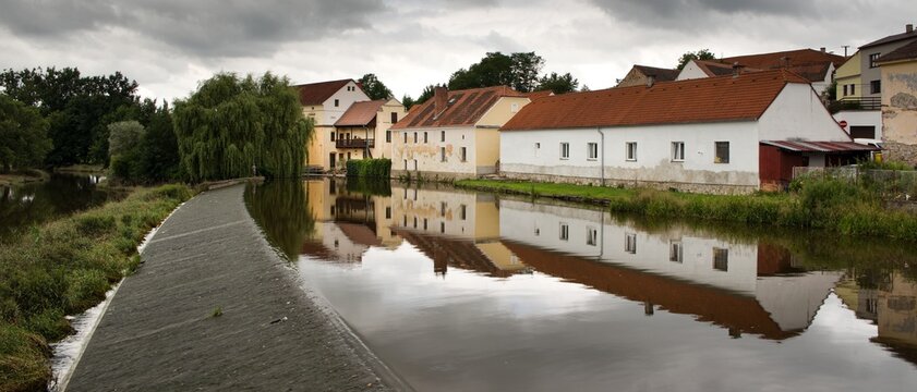 View of the mill in the South Bohemian village of Putim