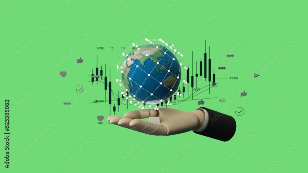 Aufkleber businessman using mobile smart phone. business global internet connection application technology and