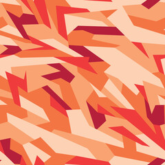 Camouflage geometric seamless pattern. Abstract modern endless military texture for fabric and fashion textile print. Vector background.