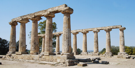 Tempio dorico delle Tavole palatine, presso la colonia magno-greca di Metaponto (Italy) - VI secolo...