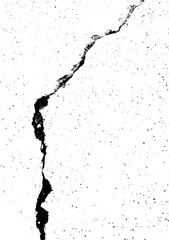Distress grunge texture abstract background vector. Abandoned road, old dirty sidewalk. Aged cement, battered pavement. Black and white damaged footpath, crack concrete, bad condition rough wall art.