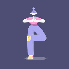 Yoga Asana Relax Pose Girl