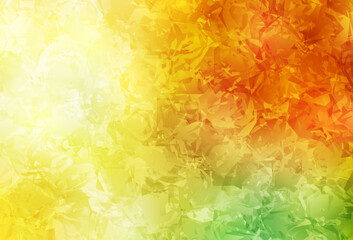 Light Red, Yellow vector doodle layout with roses, flowers.