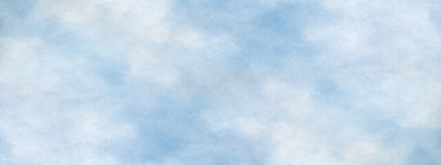 Abstract shinny winter seasonal natural cloudy blue sky background, Hand painted watercolor shades sky clouds, Bright blue cloudy sky vector illustration.