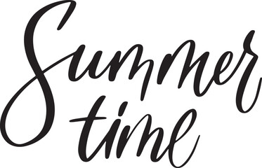 Summer time hand lettering