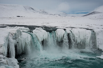 Godafoss waterfall in north Iceland