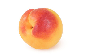 Apricot on an isolated white background