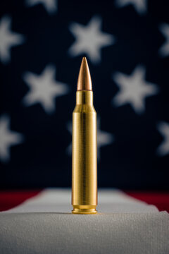 USA Freedom Bullet 556 AR Ammo Politics Firearms 15 223 American Flag 2a Second Amendment Rights to Bare Arms