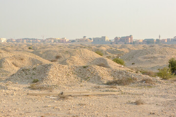 View of Dilmun Burial Mounds, Bahrain