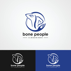 Bone health logo vector image