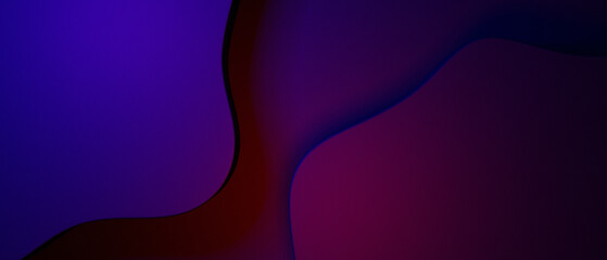 Minimal abstract design shapes fluid colorful gradients background 3D Render