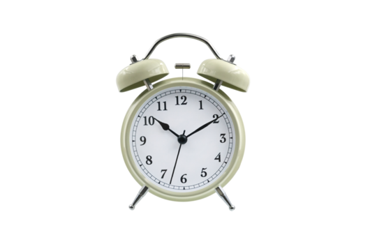 alarm clock isolated on white background