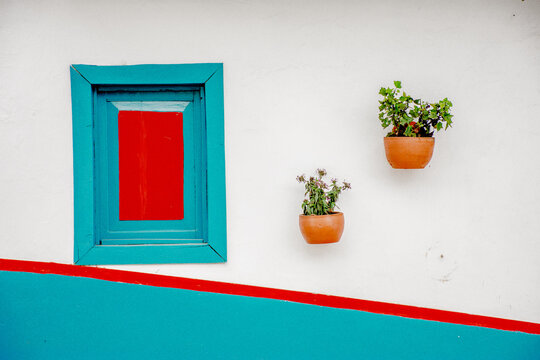 Ventanitas de la arquitectura colonia colombiana