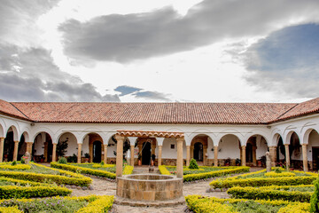 Fototapeta premium Patios de la Arquitectura del Boyacá, Colombia