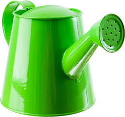Green Metal Watering Can Three Quarter View © seanlockephotography