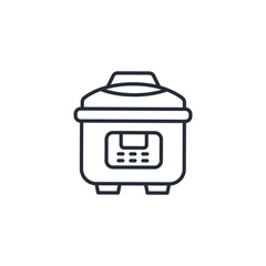 Rice cooker icons  symbol vector elements for infographic web