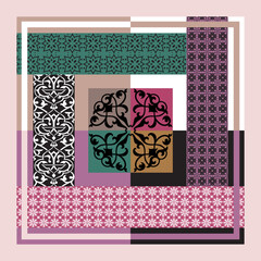 Fashionable pattern design for the scarf