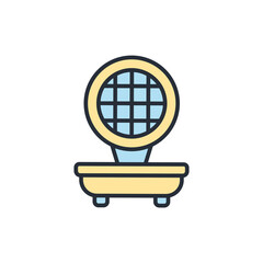 waffle maker icons  symbol vector elements for infographic web