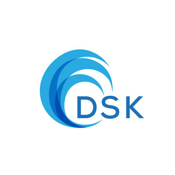 DSK letter logo. DSK blue image on white background. DSK Monogram logo design for entrepreneur and business. . DSK best icon.
