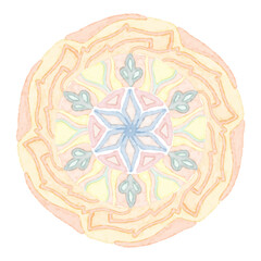 Mandala patterns on isolated background, Elegant colorful mandala background vector.