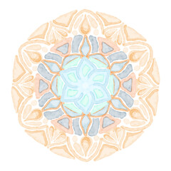 Mandala patterns on isolated background, Elegant colorful mandala background vector.